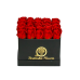 Κουτί με κατακόκκινα τριαντάφυλλα χειροποίητα από σαπούνι